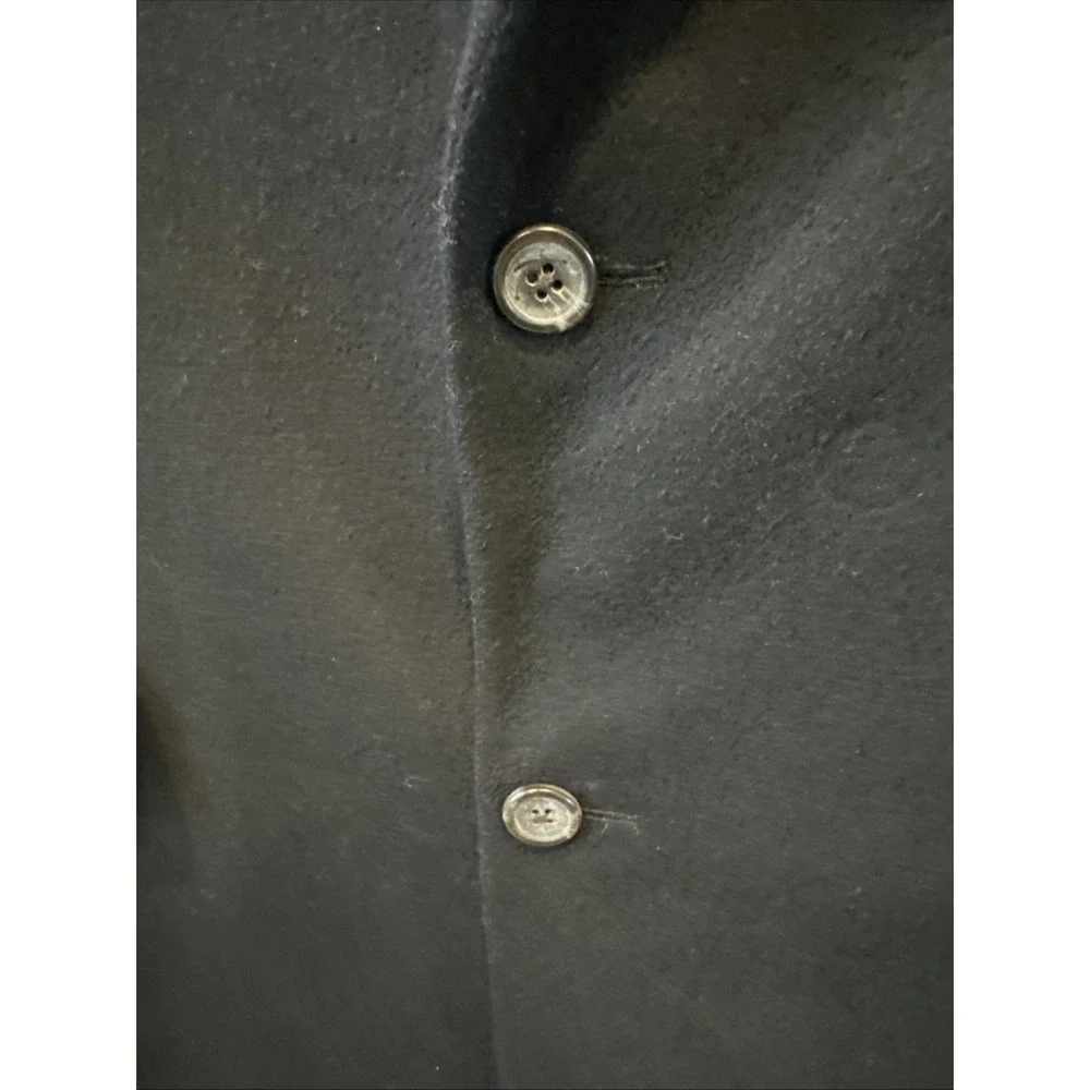 RALPH Ralph Lauren Men's 100% Cashmere‎ 2-Button Blazer Sport Coat Black 46 Long
